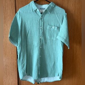 Men's Mint Green Button Down Shirt